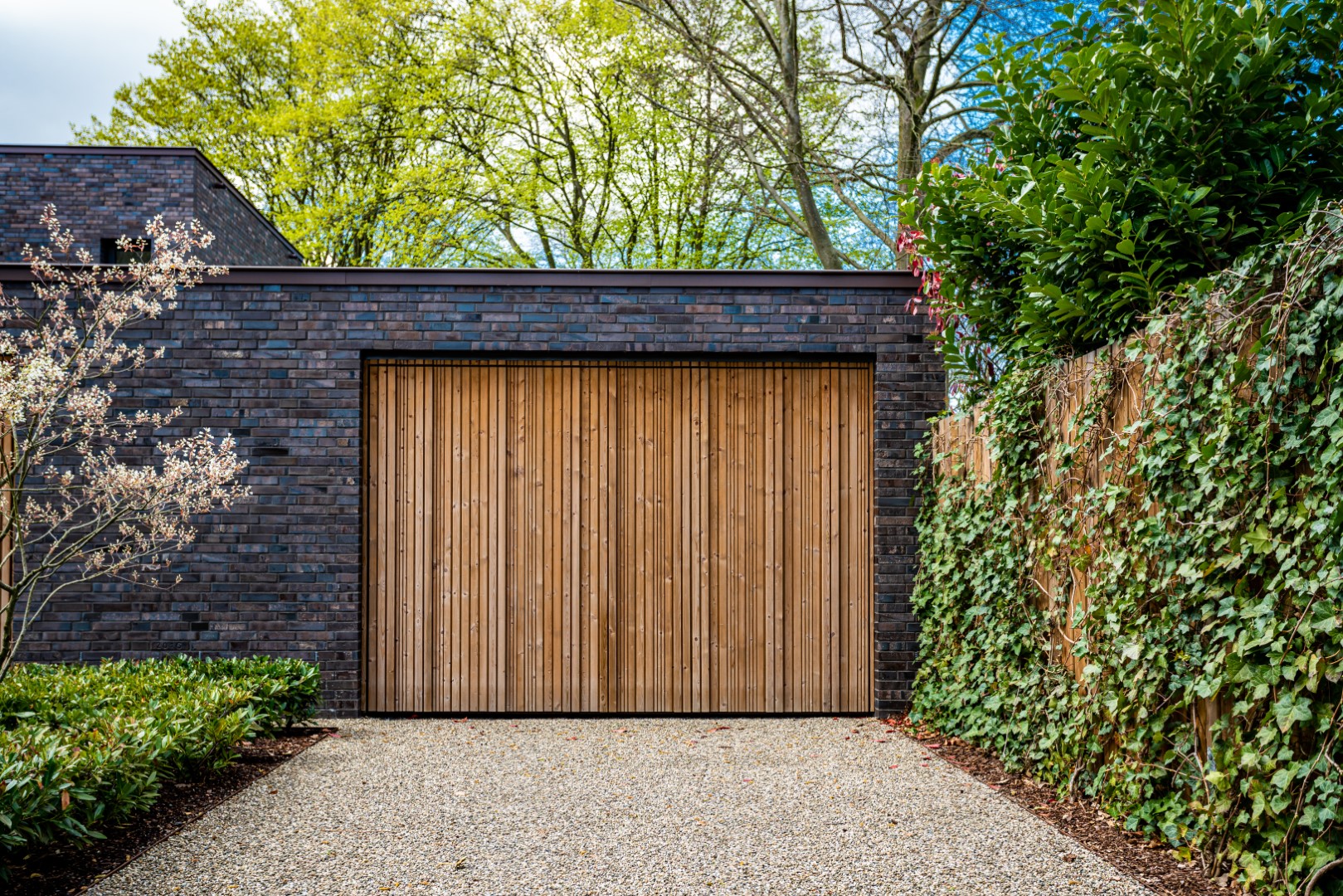 Grundriss Garage tor in holzoptik